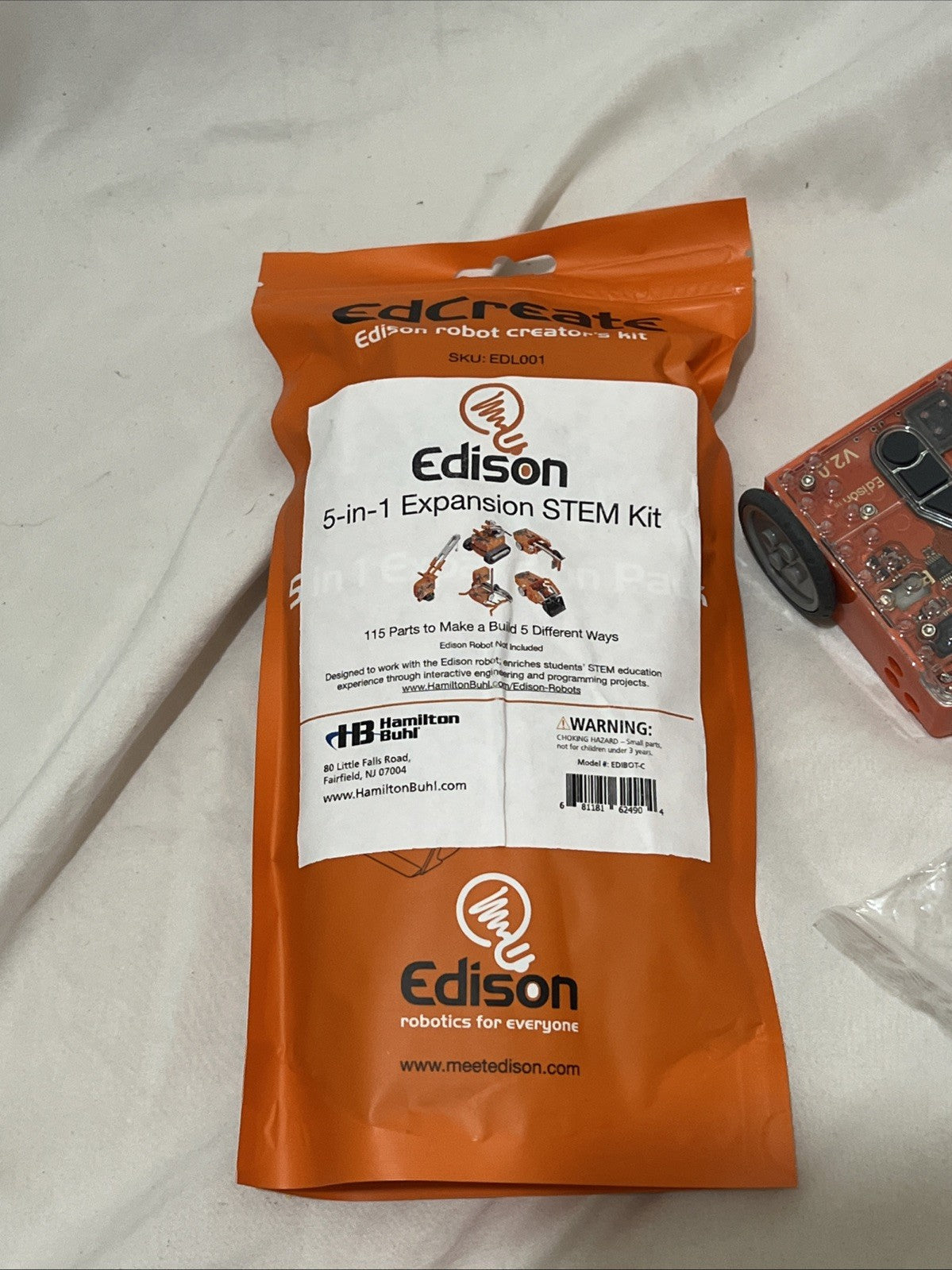 Edison Robot with 5 in 1 Expansion STEM Kit