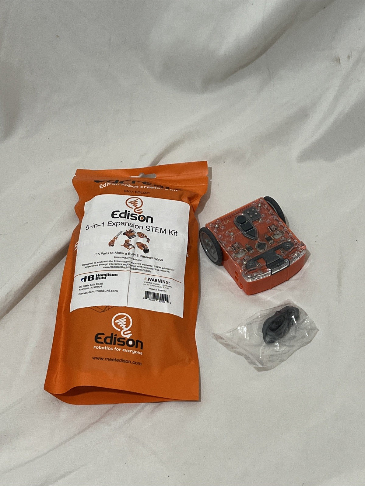 Edison Robot with 5 in 1 Expansion STEM Kit