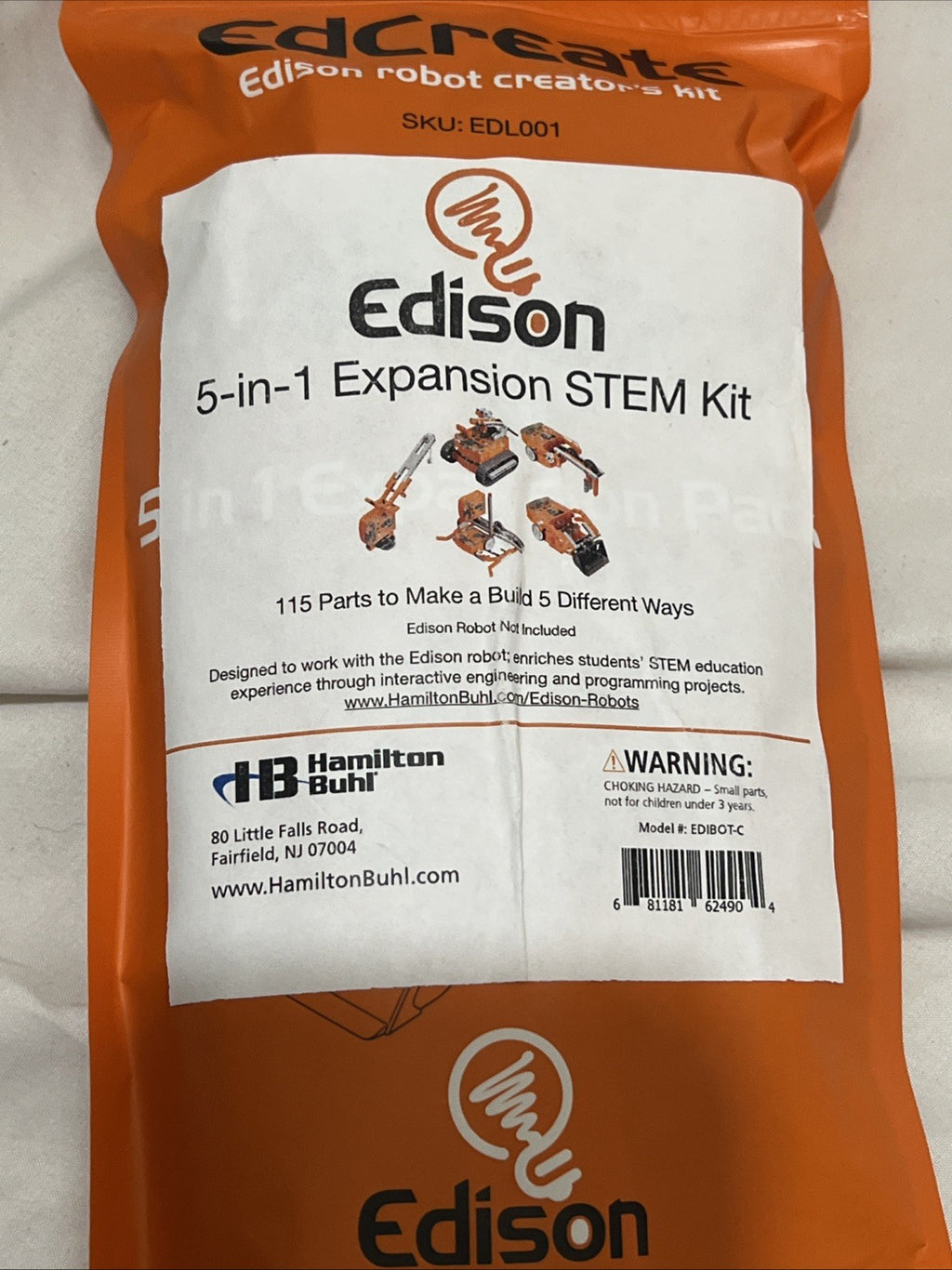 Edison Robot with 5 in 1 Expansion STEM Kit