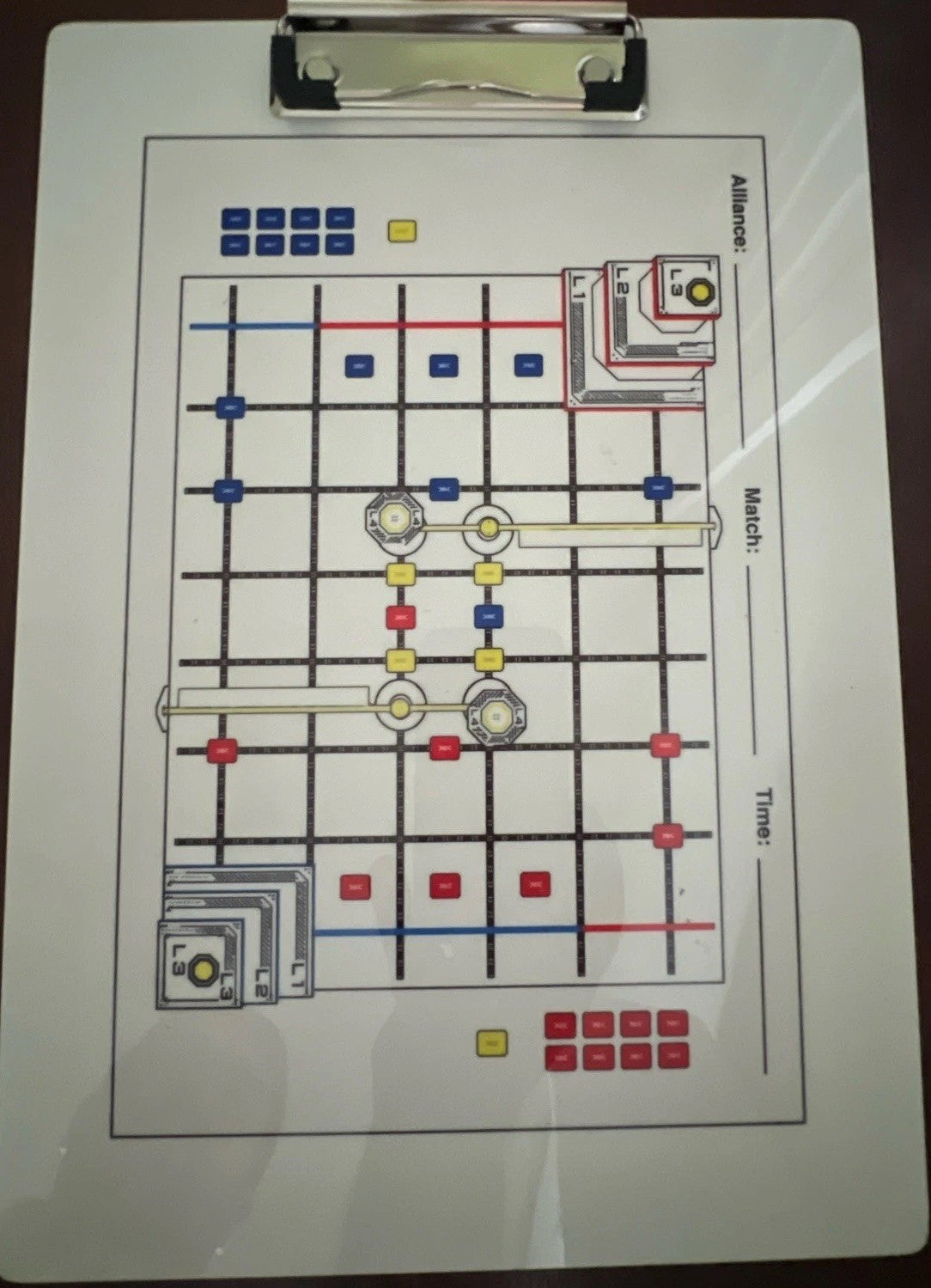 VEX IQ Strategy Dry Erase Clipboard, BME Made